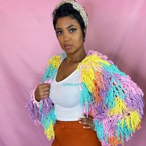 Dana shaggy Cardigan Jacket